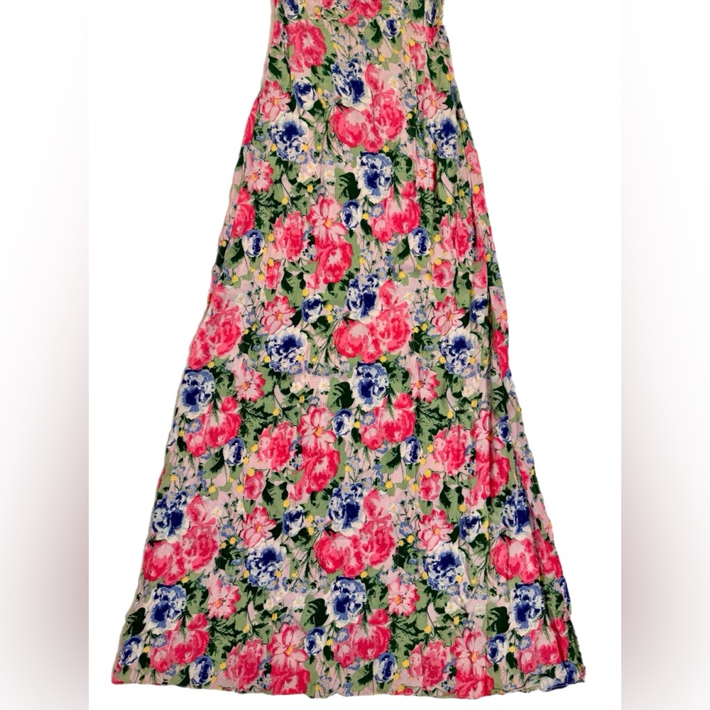 H&M DIVIDED | Floral Spaghetti Strap Long Maxi Dress | Size 4 | Y2K - Picture 2 of 4